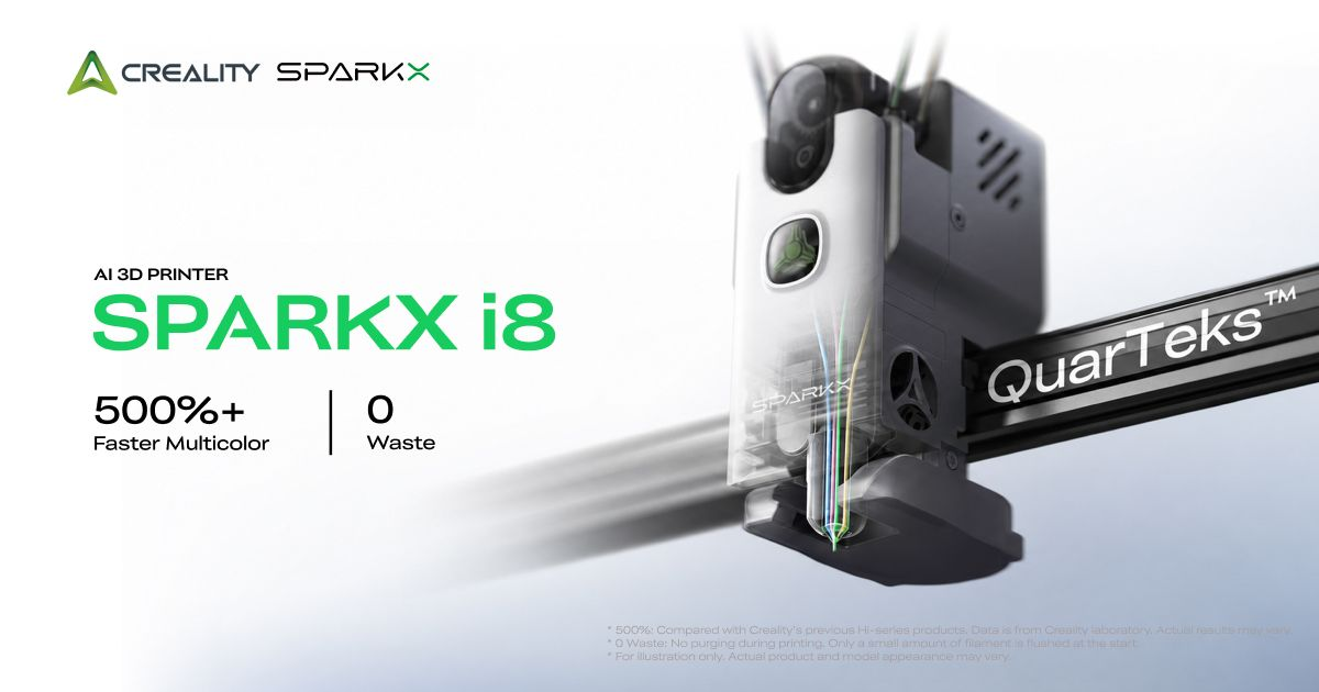 Creality SPARKX i8: The Fastest, Most Filament-Efficient Four-Color 3D Printer