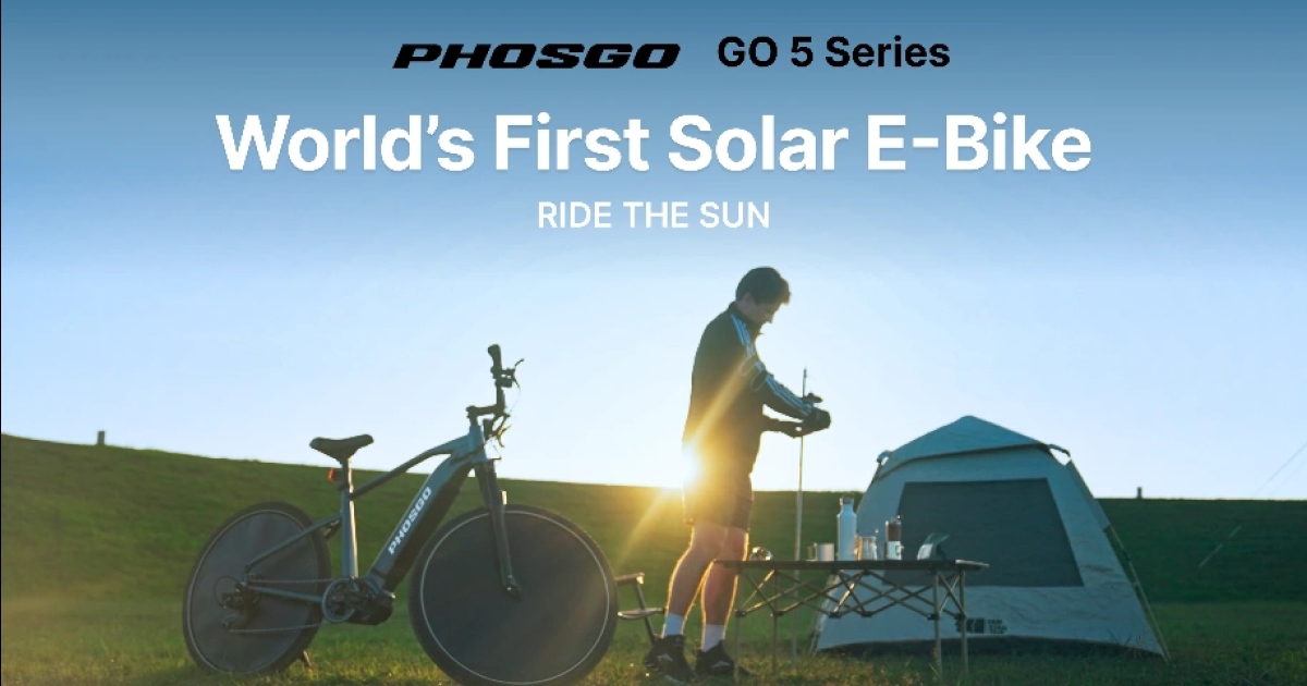 PHOSGO Go5 Ultra - World's First Solar E-Bike