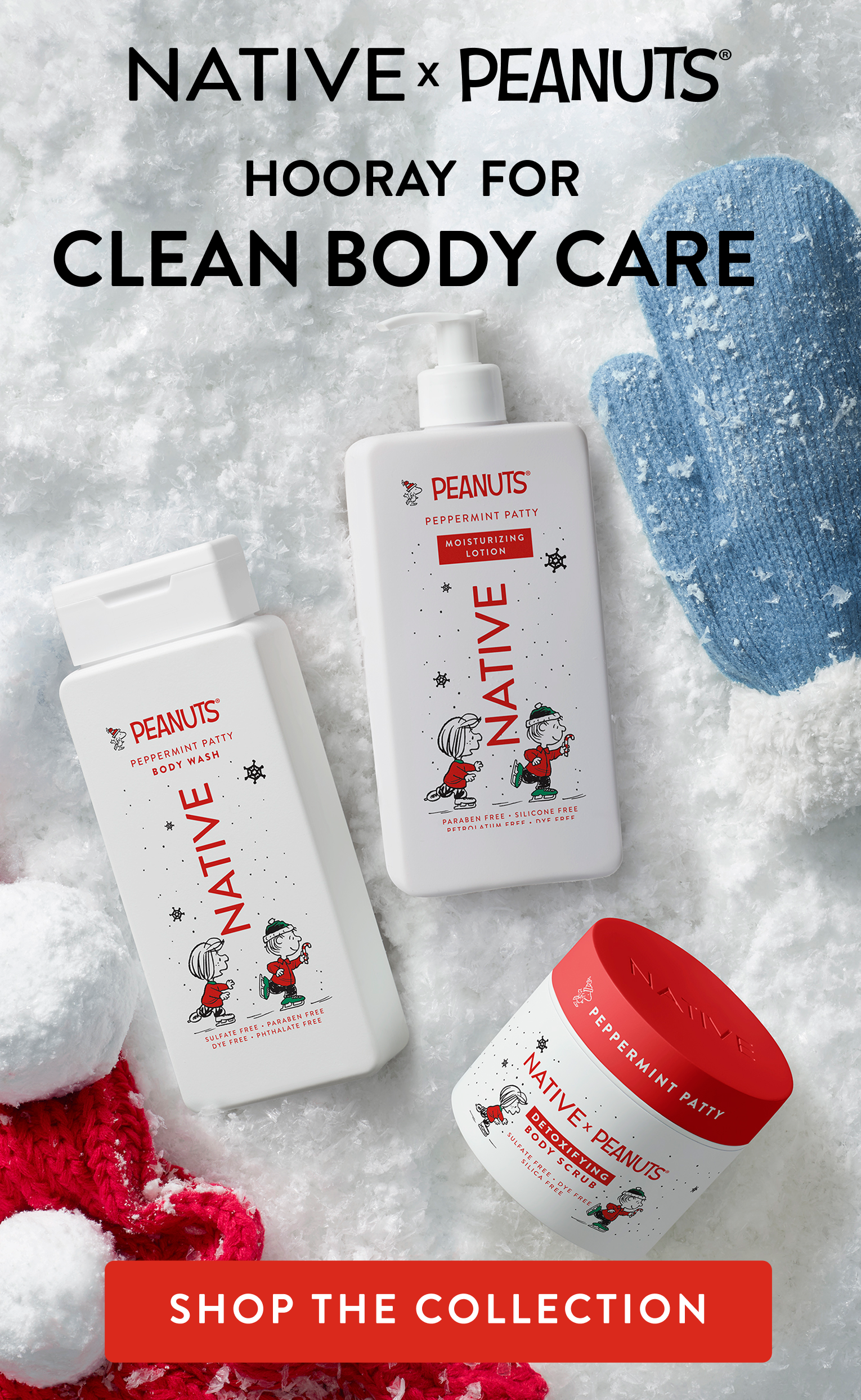 Native X peanuts. Hooray for clean body care. Shop the collection