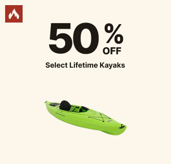 50% OFF Select Lifetime Kayaks