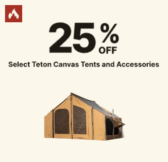 25% off Select Teton Canvas Tents and Accessories