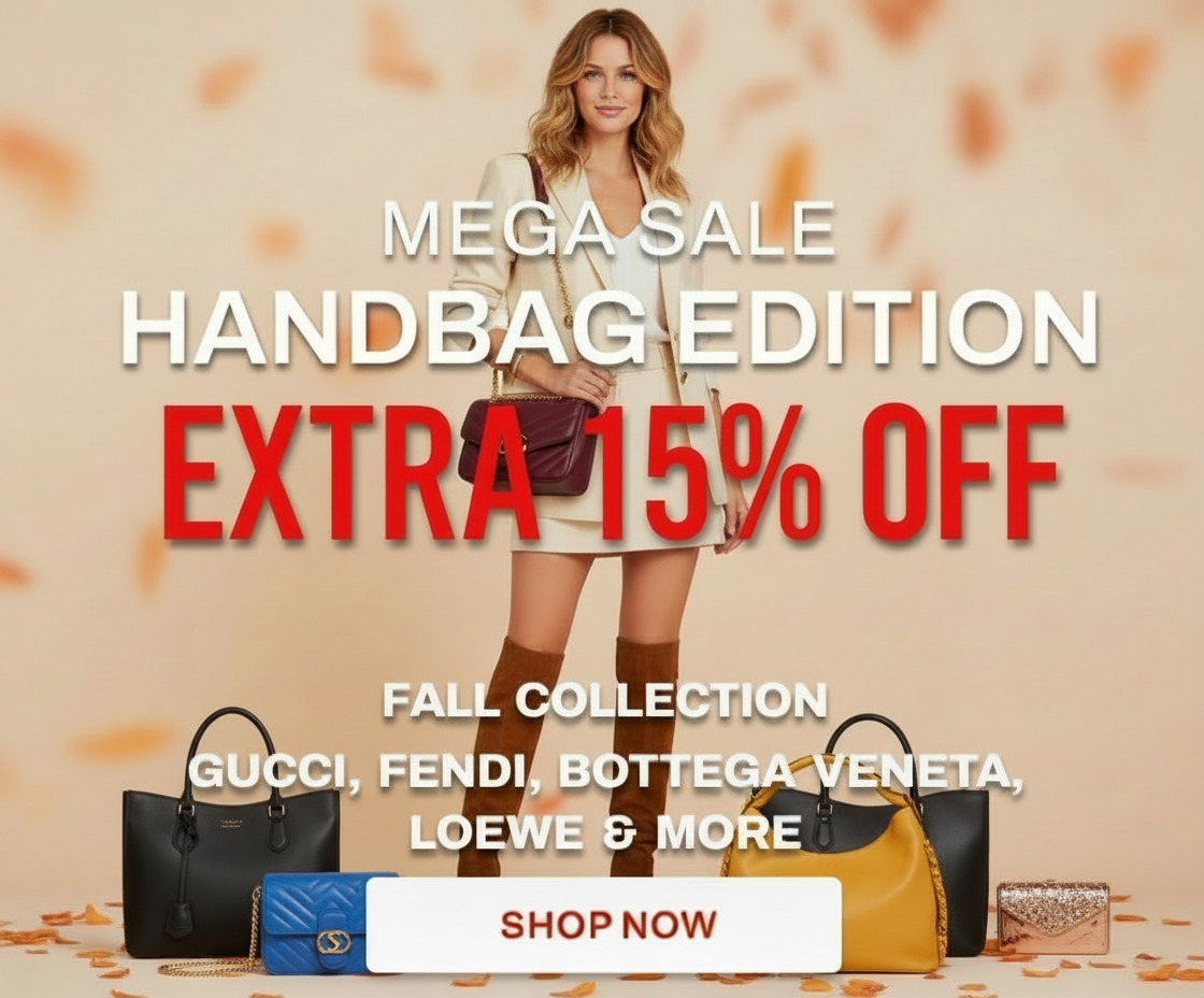 Mega sale on handbags: Extra 15% off fall collection from Gucci, Fendi, Bottega Veneta, Loewe & more. Shop now.