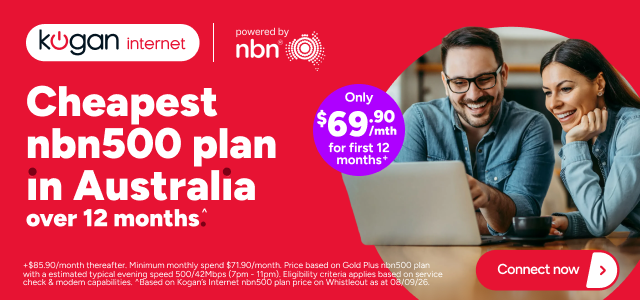 Kogan Internet - Cheapest nbn500 plan in Australia over 12 months ^