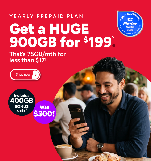 Kogan Mobile - $199 for 900GB~