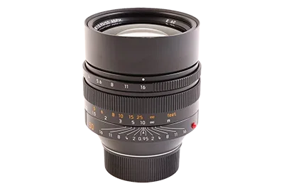 Used Leica 50mm f0.95 Noctilux-M Asph Lens- Black
