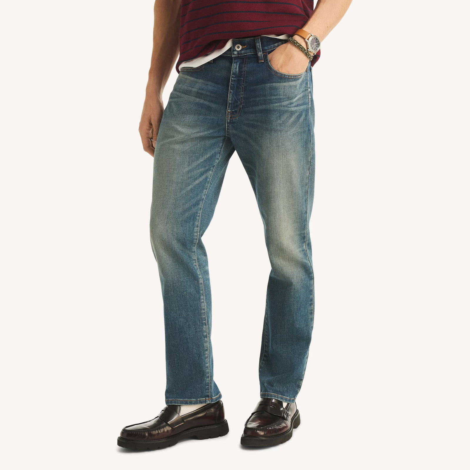 Image of Vintage Straight Stretch Denim