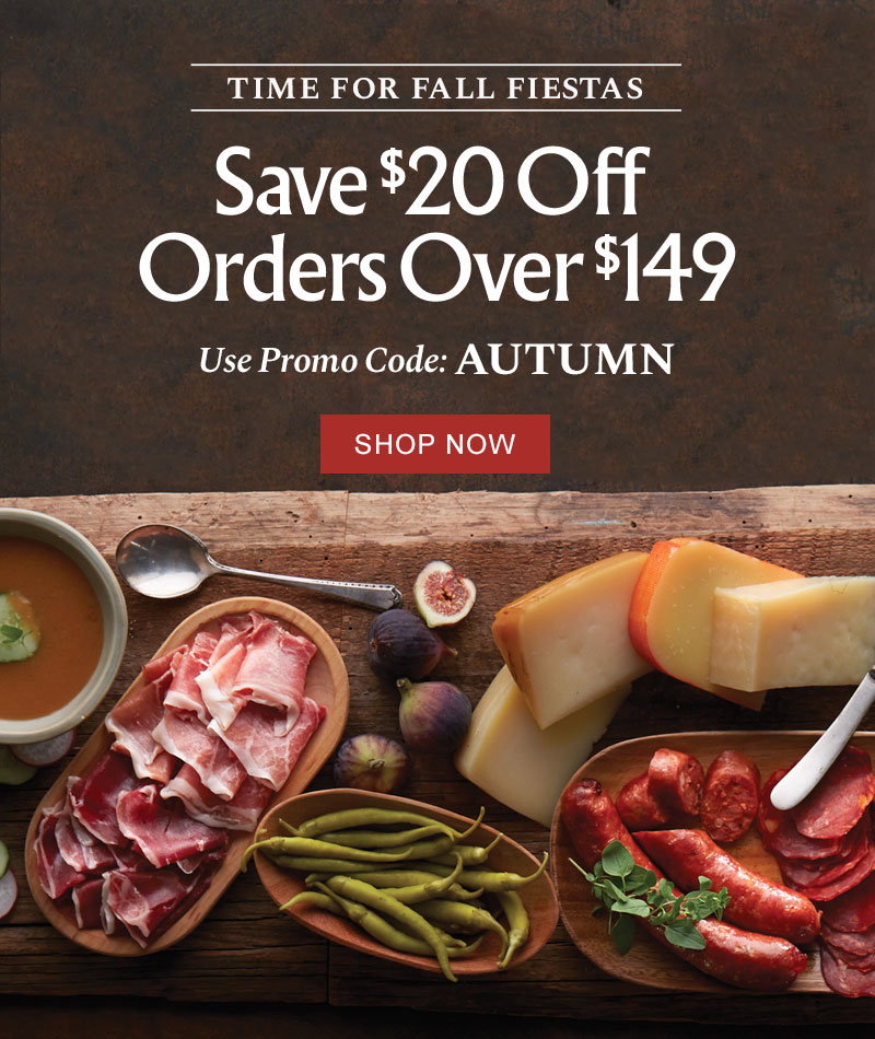Time for Fall Fiestas - Save $20 Off Orders Over $149 - Use Promo Code: AUTUMN
