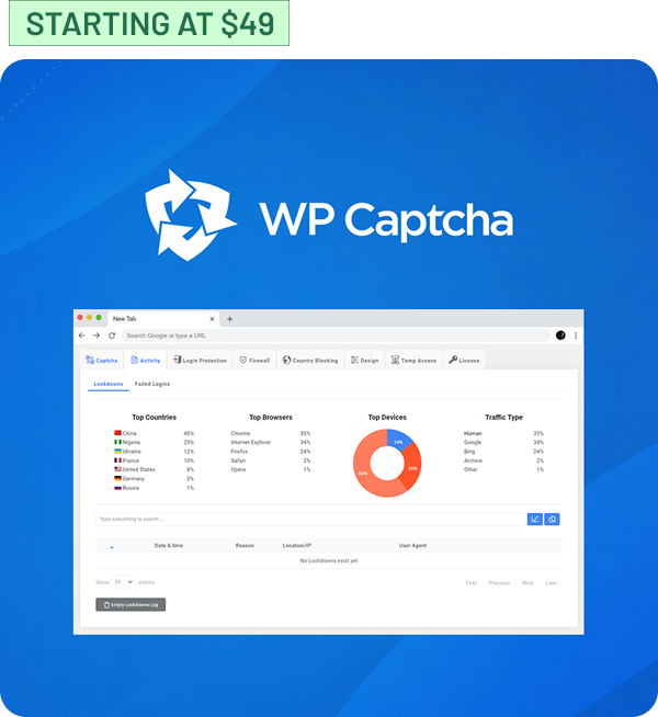 Shop WP Captcha (Starting at $49)