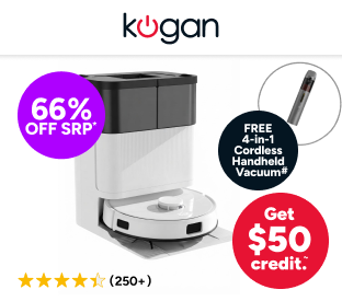Kogan SmarterHome™ LX20 Pro Robot Vacuum and Mop with Self-Cleaning and Drying Product Image