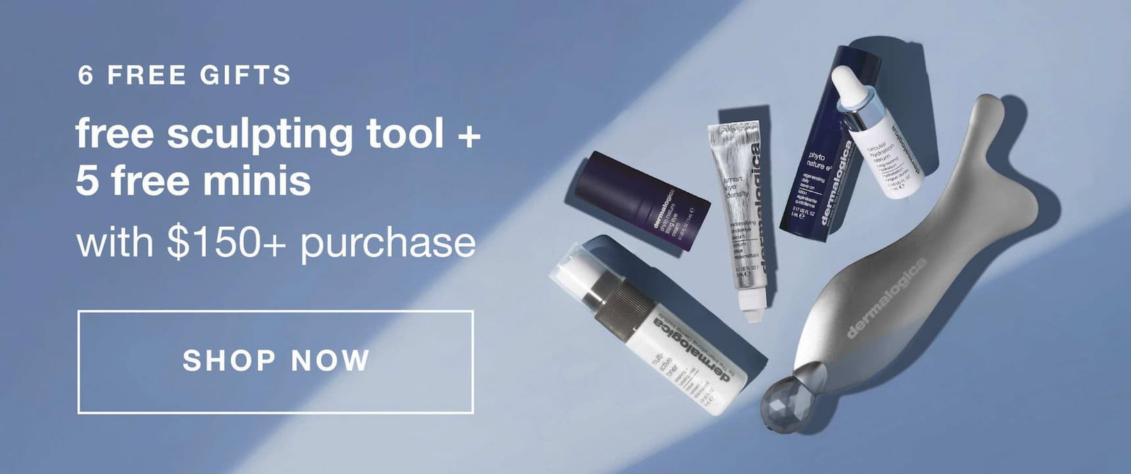 fast + free shipping on all orders | spend $50+ - 2 minis (up to a $66.50 value) | $100+ - 4 minis (up to a $129 value) | $150+ - 5 minis + receive a sculpting tool* (up to a $172 value) | SHOP NOW
