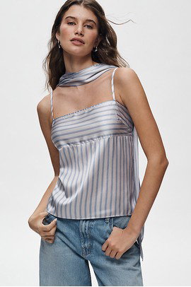 Mare Mare Square-Neck Tank with Scarf