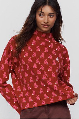 Maeve Carys Mock-Neck Sweater