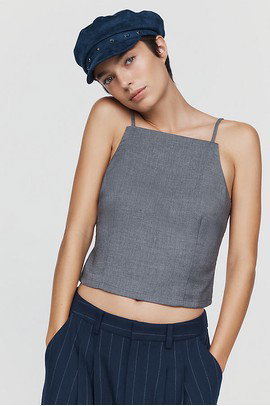 By Anthropologie Cropped Apron Top