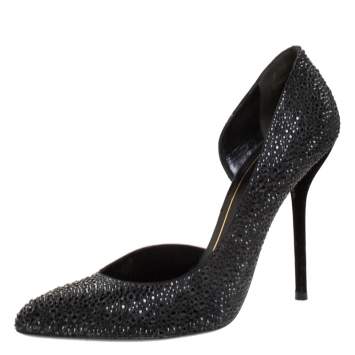 Black Crystal Embellished Sati