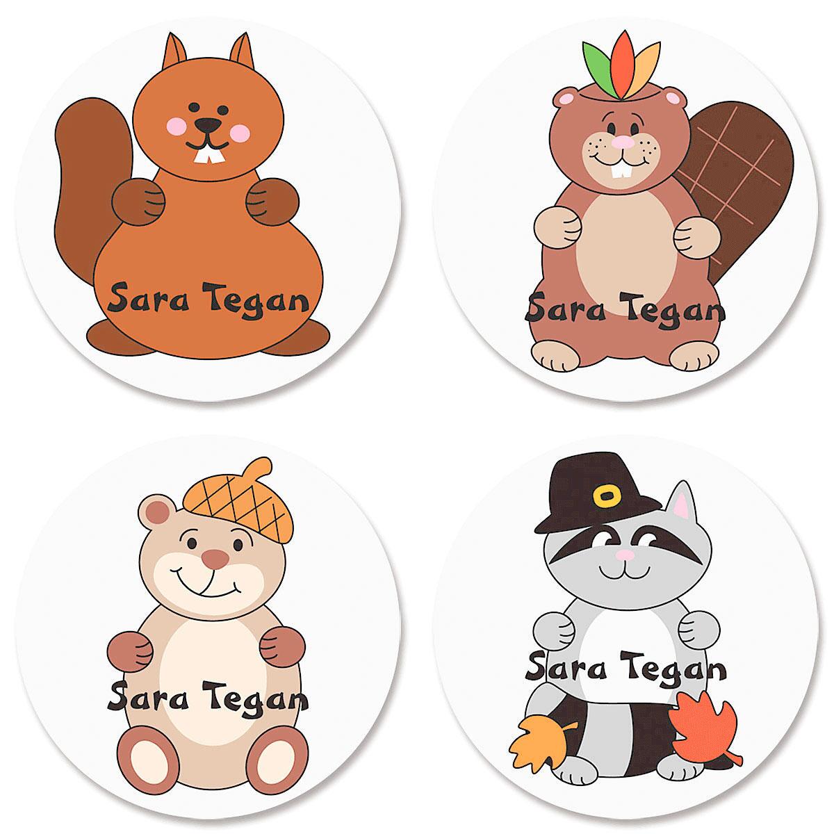 Image of Personalized Fall Stickers