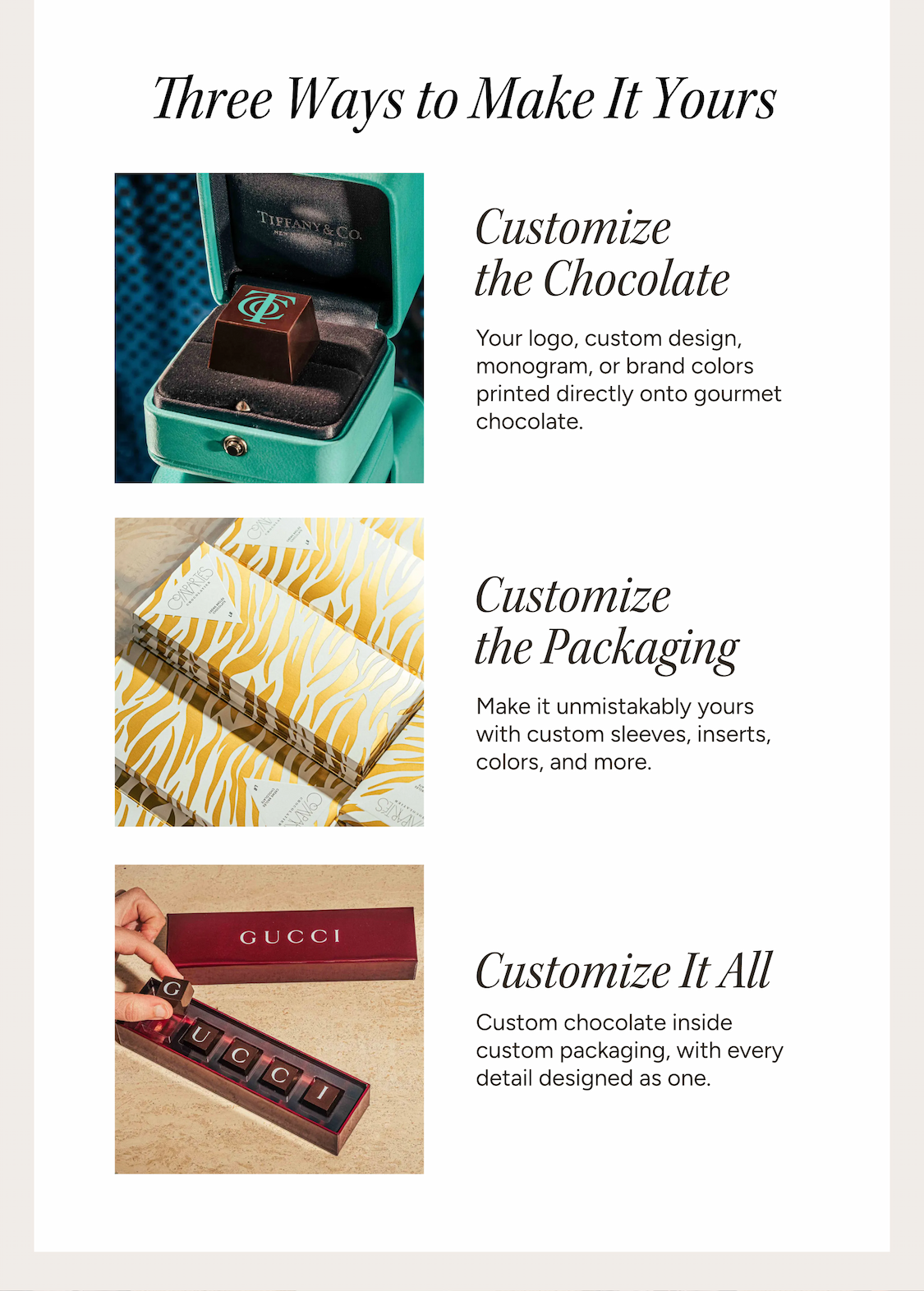 Three Ways To Make It Yours
