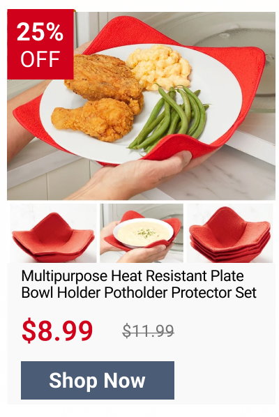 Multipurpose Heat Resistant Plate Bowl Holder Potholder Protector Set