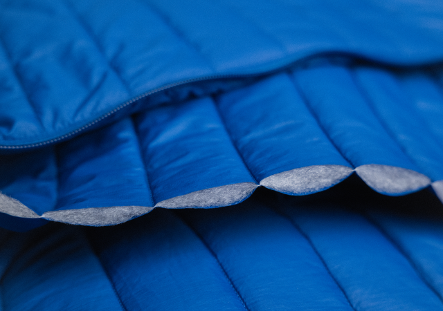Lay down of Free Element™ fabric.