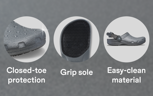 Shop Crocs
 At Work