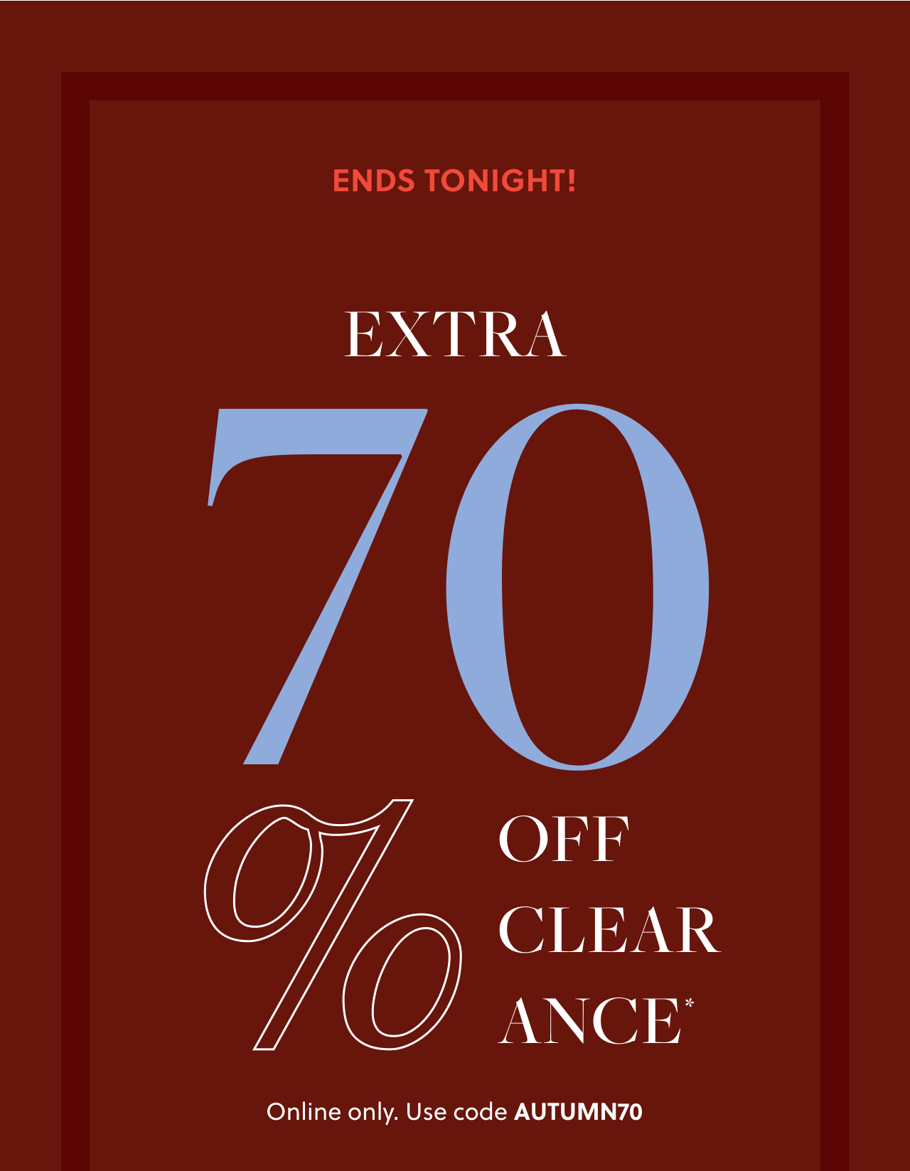 Extra 70OFF