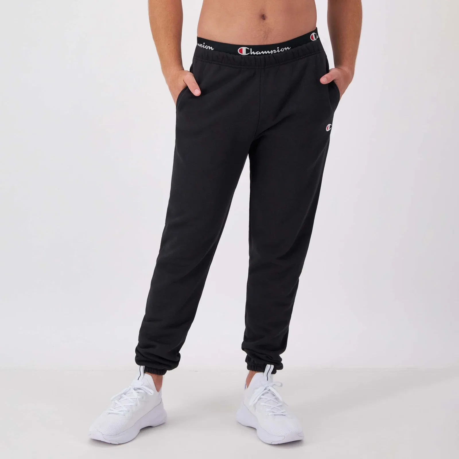 Image of Reverse Weave Small Logo Cinched Sweatpants