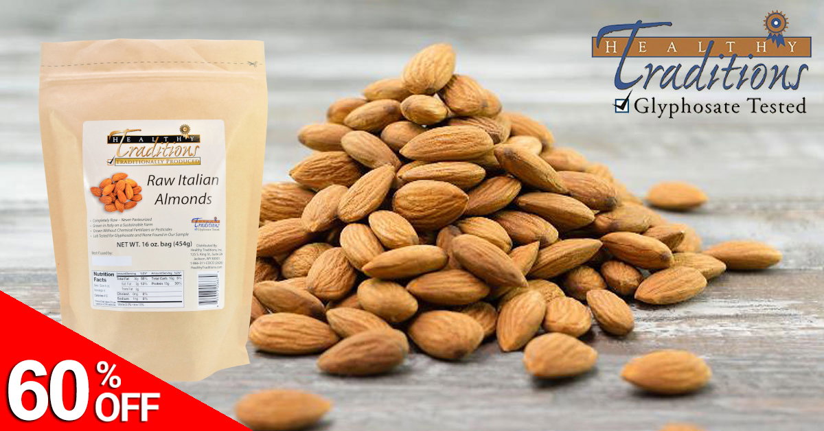 60% OFF Raw Italian Almonds