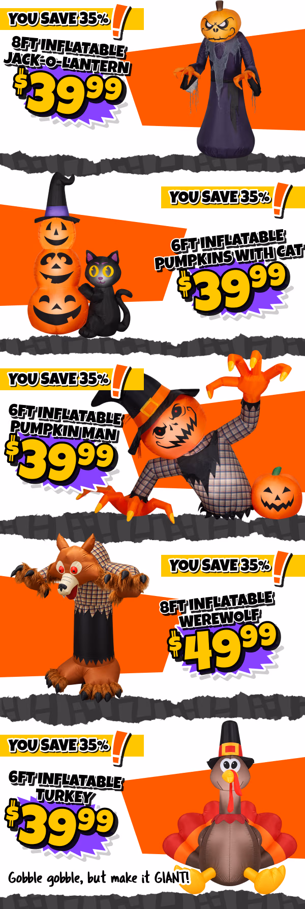 Outdoor inflatables