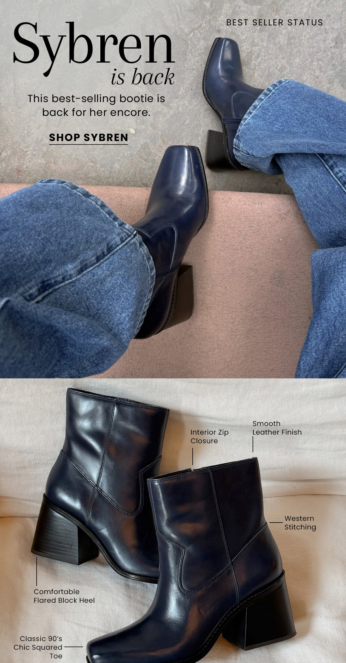 Sybren is Back | This best-selling bootie is back for her encore. [Shop Sybren]