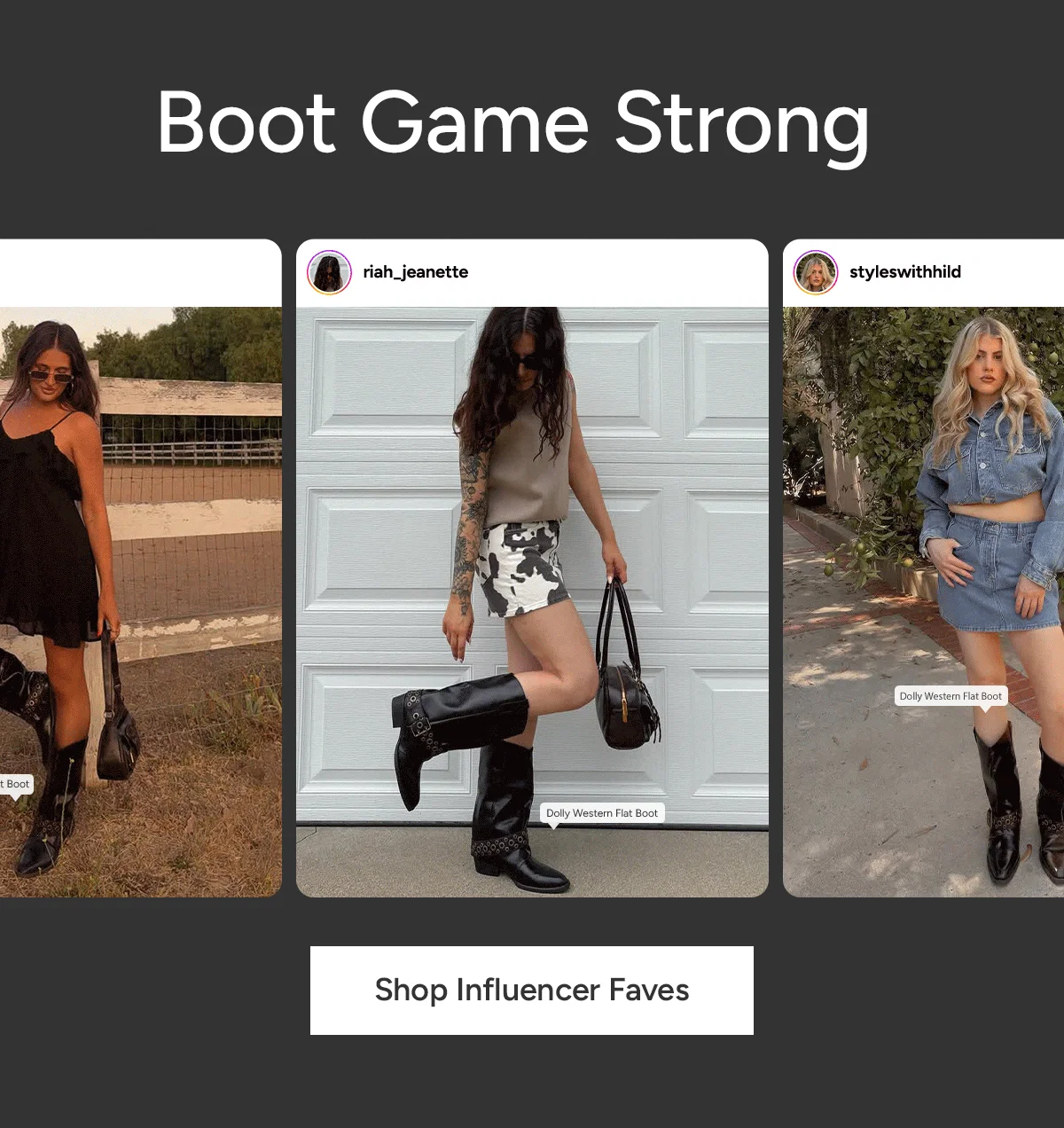Boot Game Strong - Shop Influencer Faves