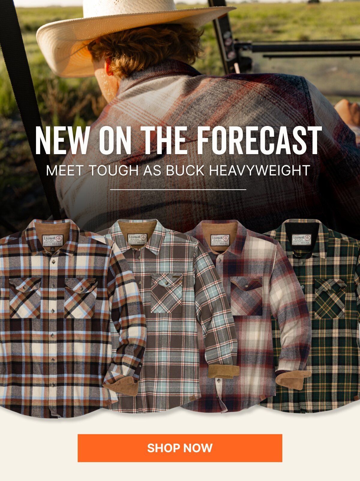 Men’s Tough as Buck Heavyweight Long Sleeve Flannel Shirt