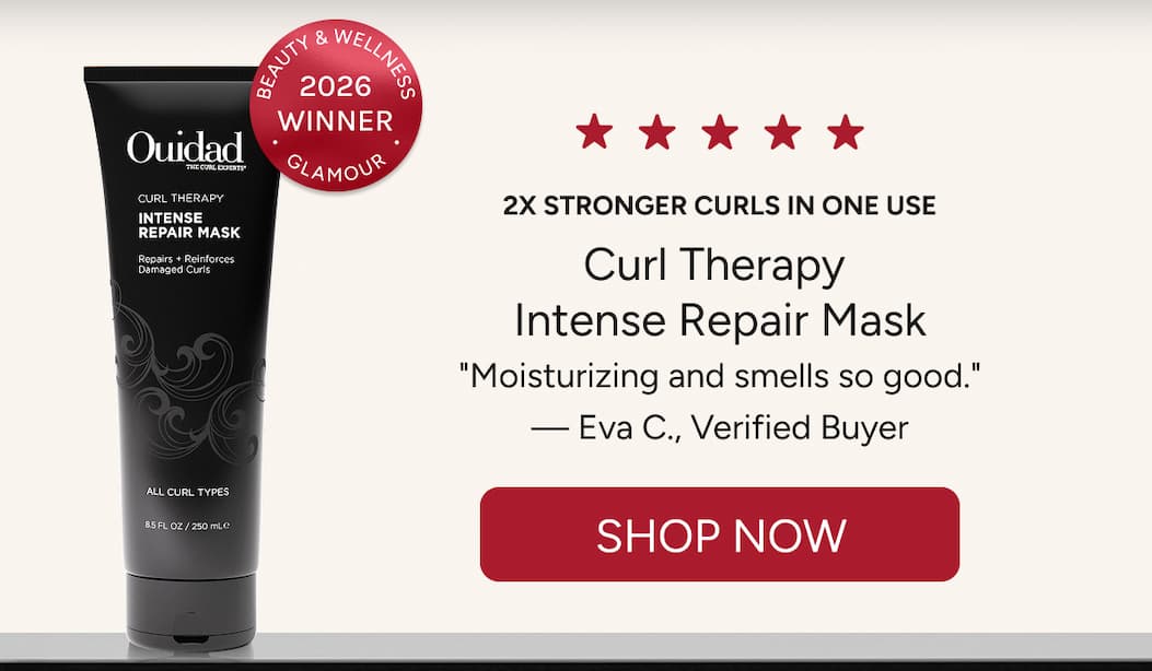 2x stronger curls in one use  Curl Therapy  Intense Repair Mask  "Moisturizing and smells so good."  — Eva C., Verified Buyer