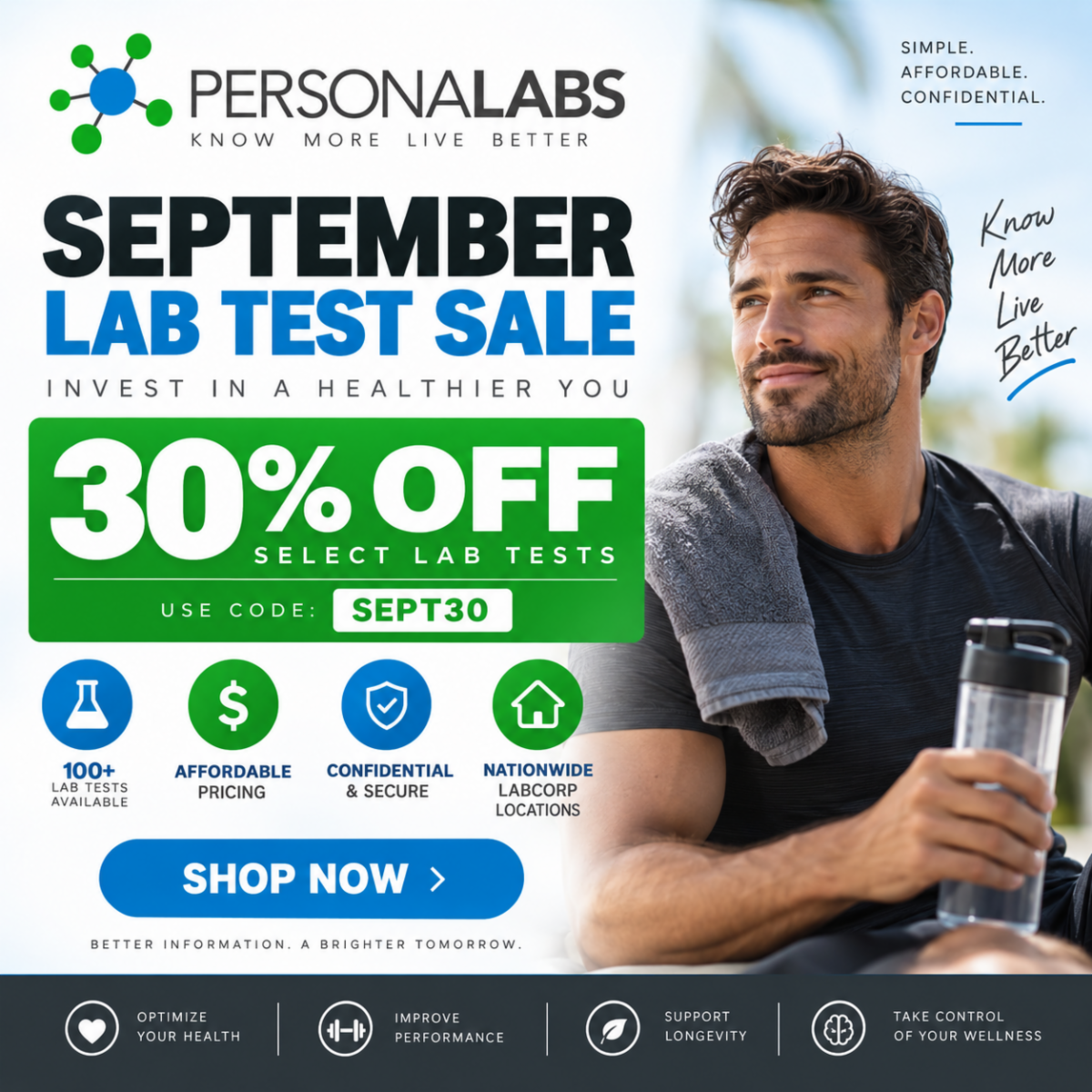Personalabs September Health Check Sale — 20% Off Sitewide, Use Code SEPT30