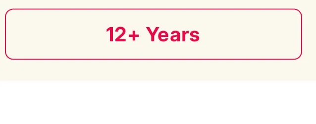12+ years