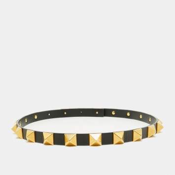 Rockstud 75 CM Slim Belt Black