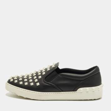 Rockstud Size 42 Black Leather