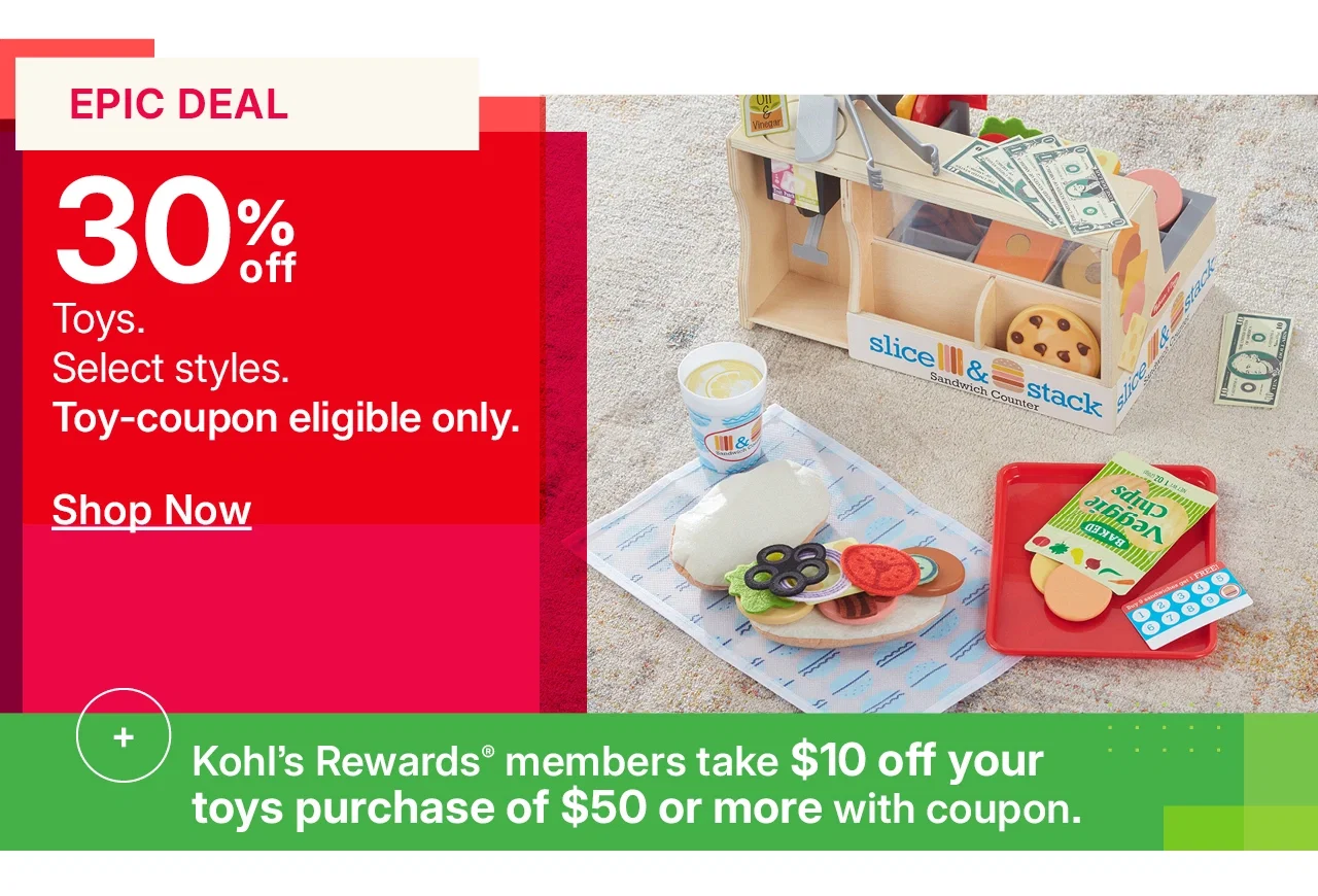 30% off toys