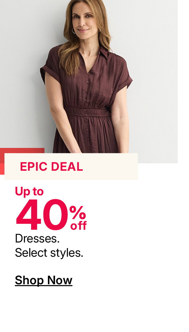 up to 40% off dresses