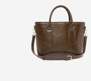 Mini Faux Leather Tote