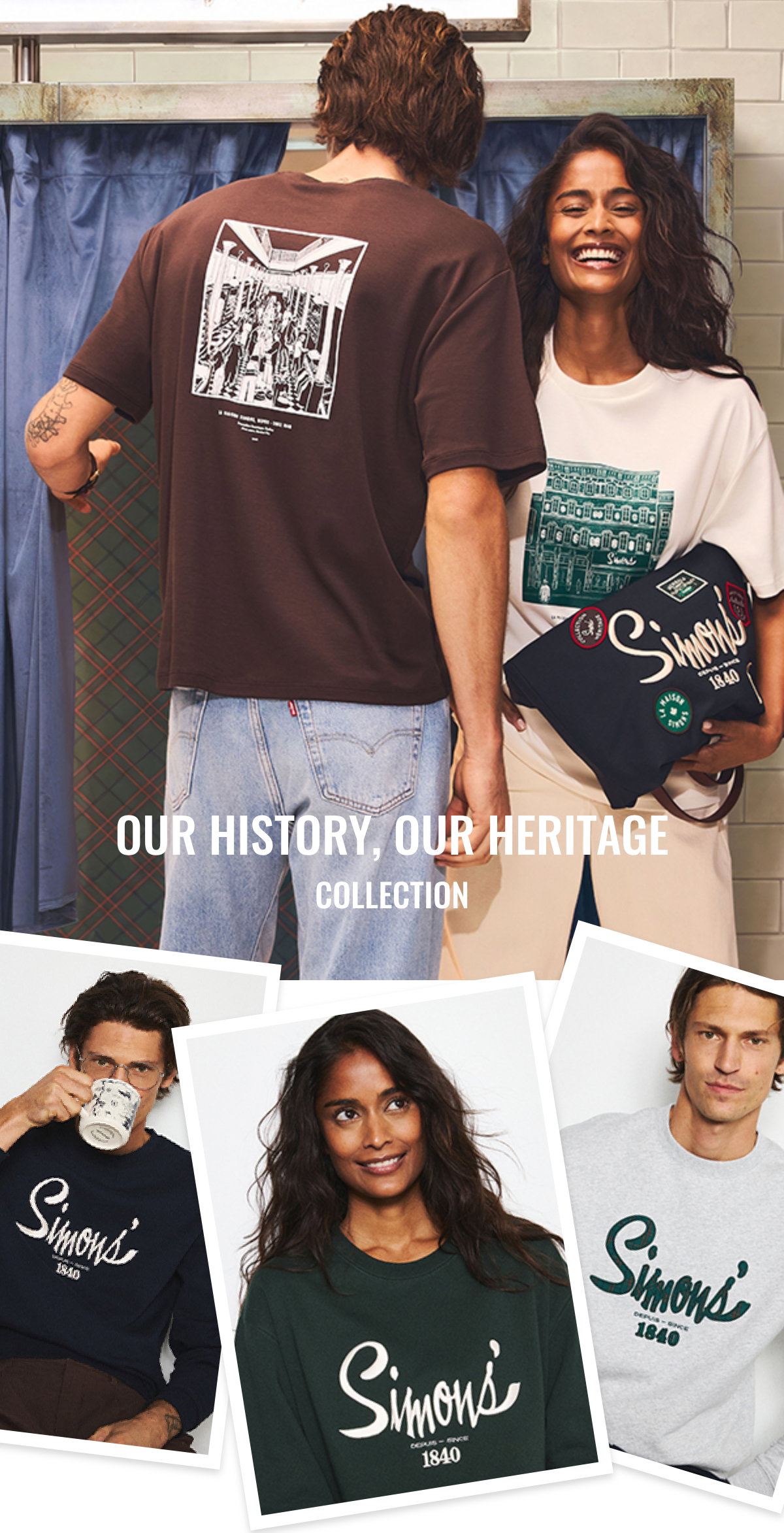 Our History, Our Heritage Collection; Woman & man wearing Heritage pieces.
