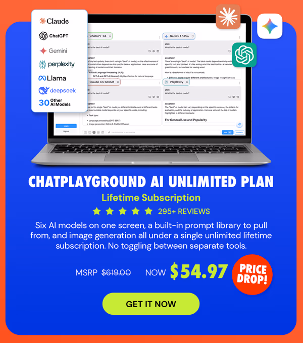 ChatPlayground AI: Lifetime Subscription (Unlimited Plan)