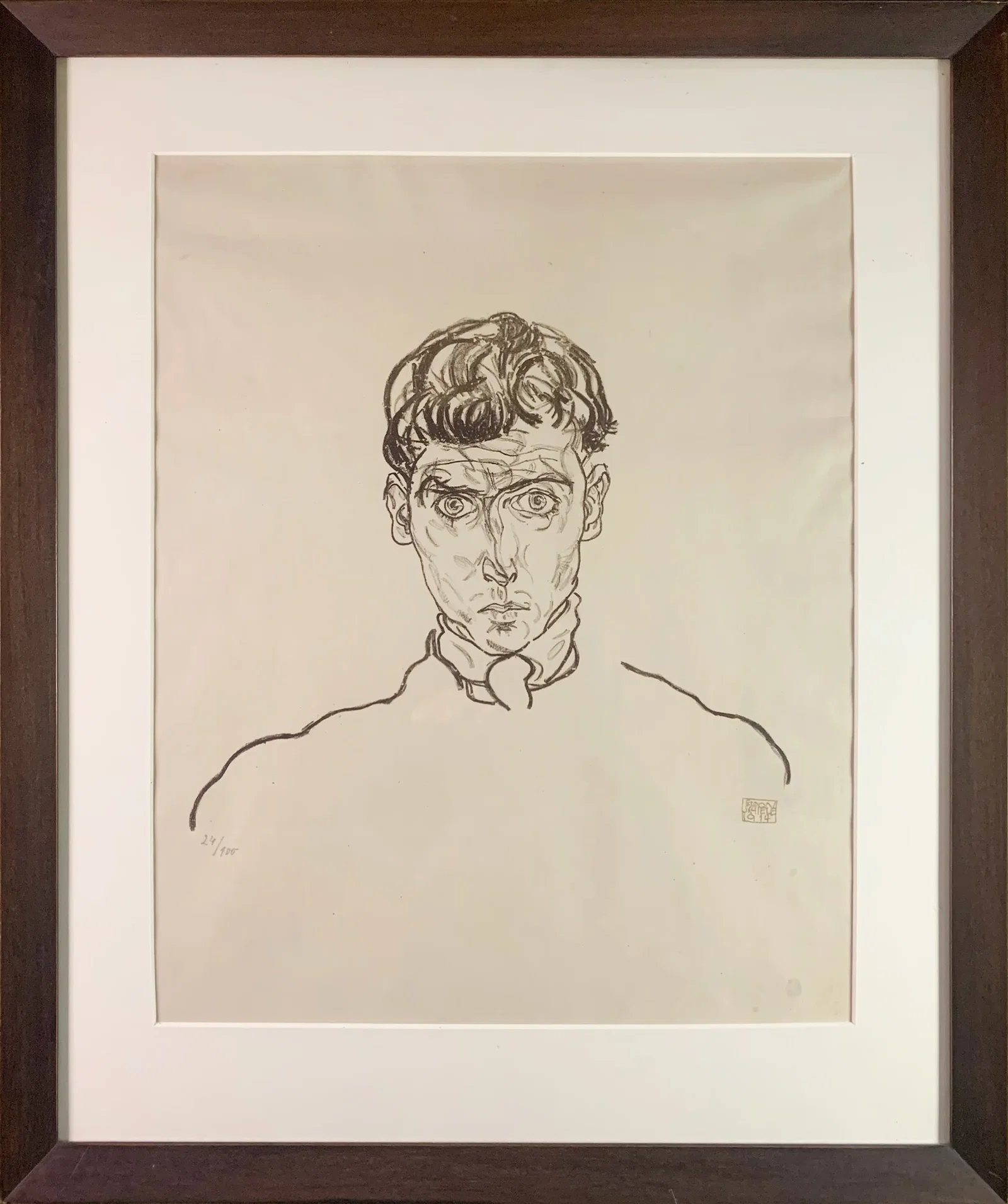 Egon Schiele, Bildnis Paris von Gütersloh, 1918