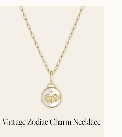 Vintage Zodiac Charm Necklace