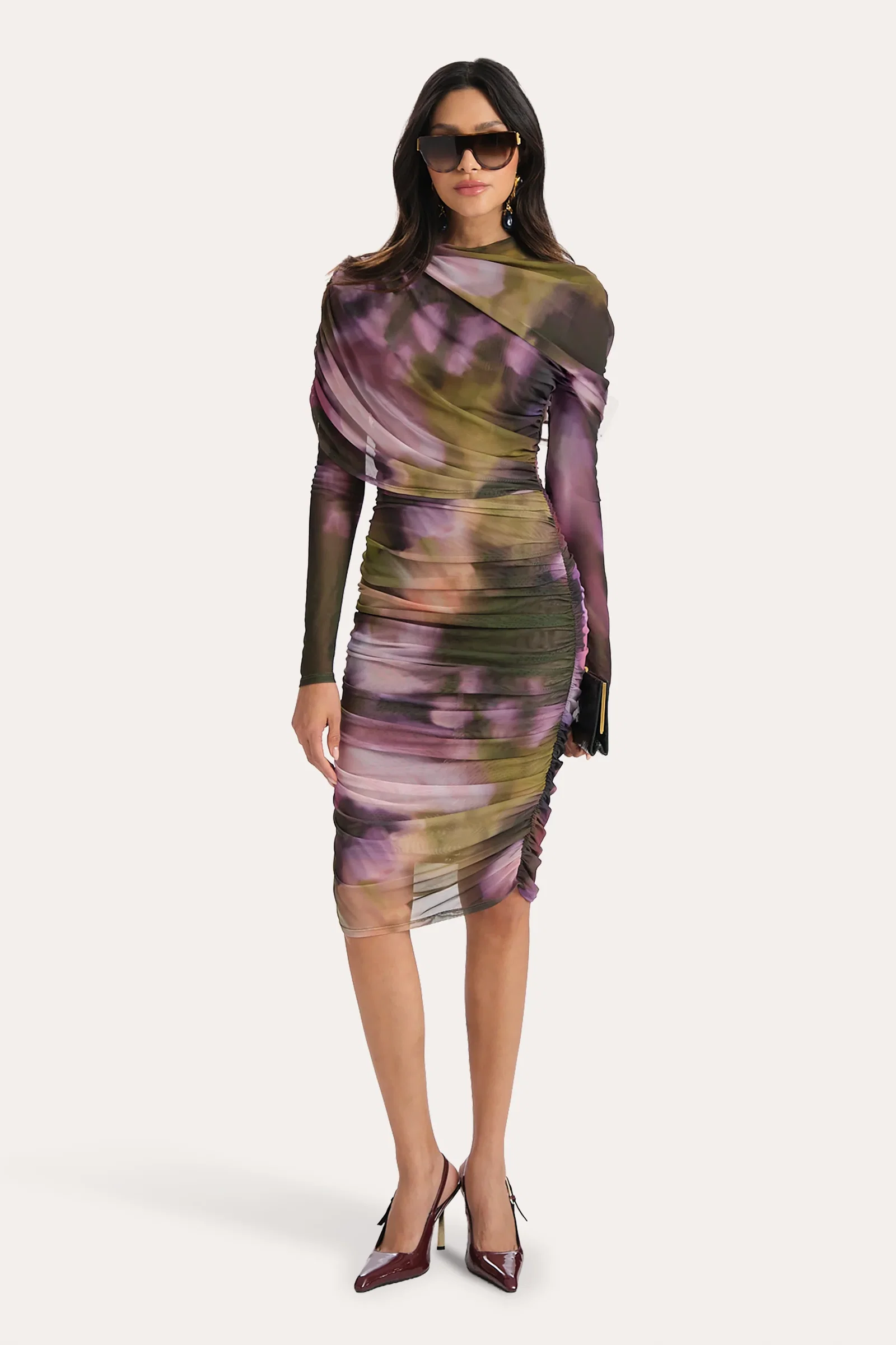 Image of Yael Ruched Dress