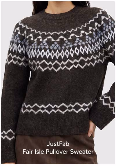 Fair Isle Pullover Sweater