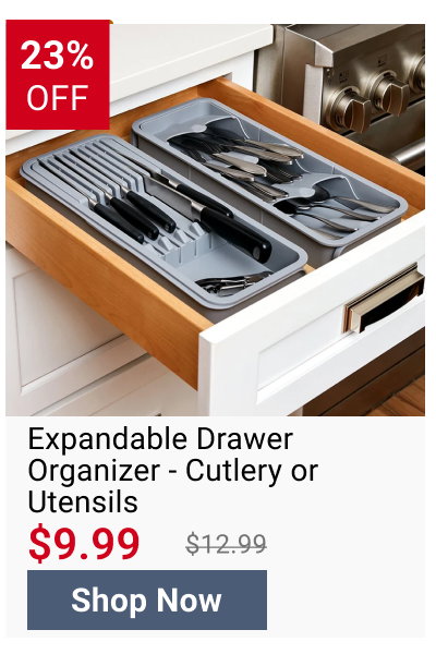 Expandable Drawer Organizer - Cutlery or Utensils