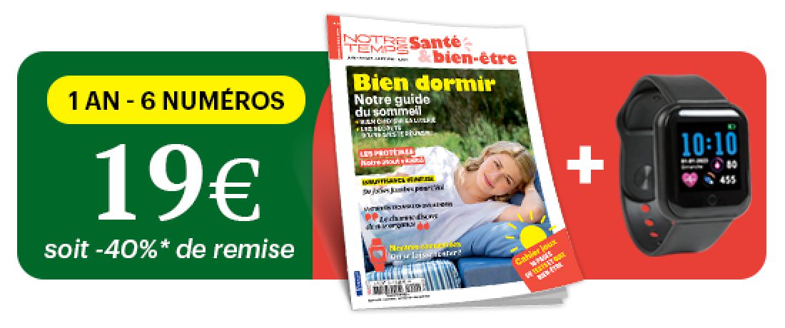 1 an - 6 numéros : 19€ seulement, soit -40% de remise*
