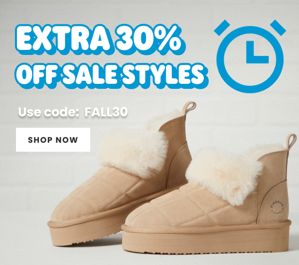 EXTRA 30% OFF CLEARANCE. USE CODE FALL30 SHOP NOW