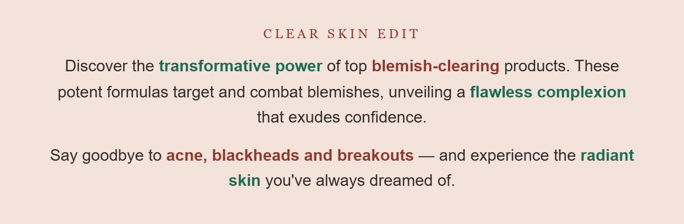 🤩 Top blemish-clearing products