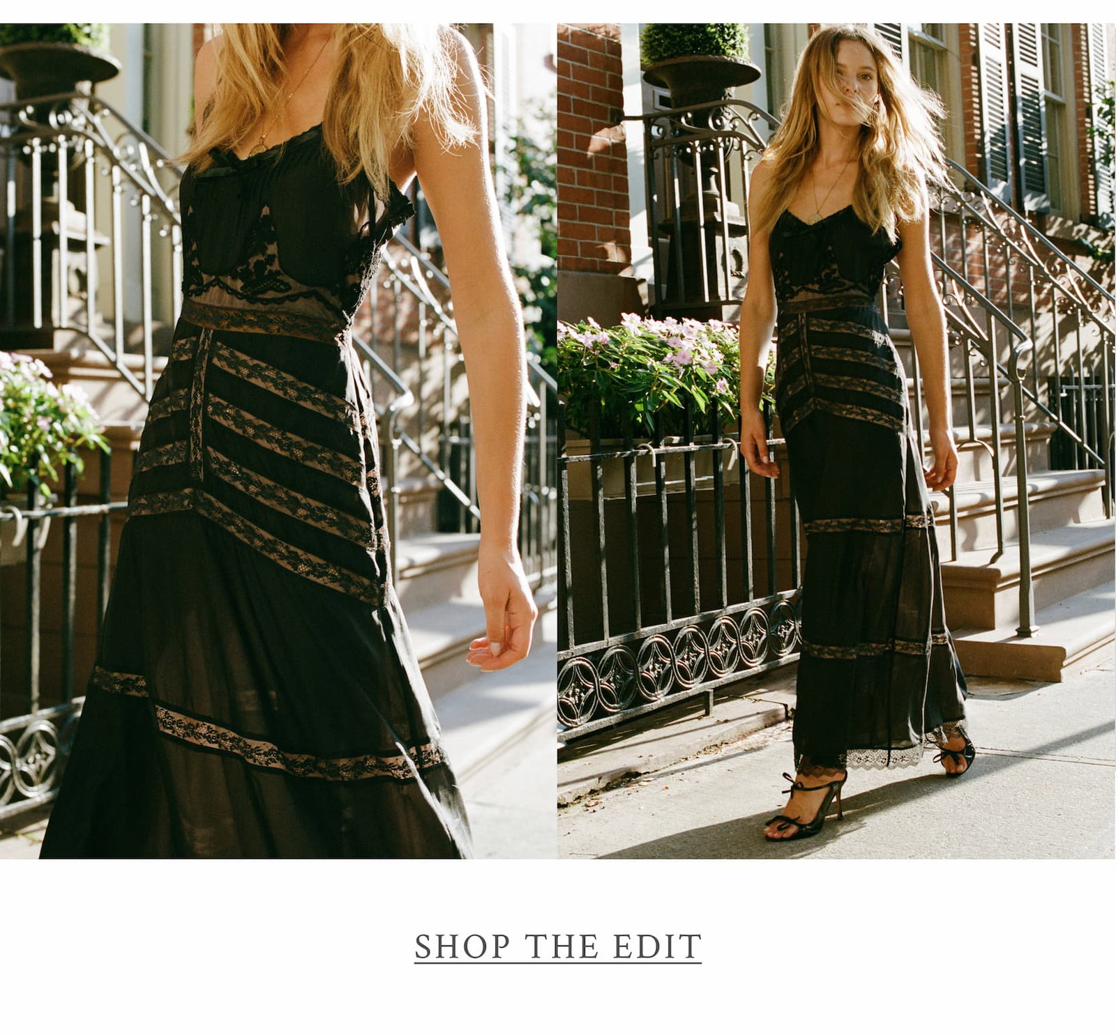 THE LACE EDIT Sheer where it counts, beaded where it matters. Lace made to be worn right now, not saved for someday.