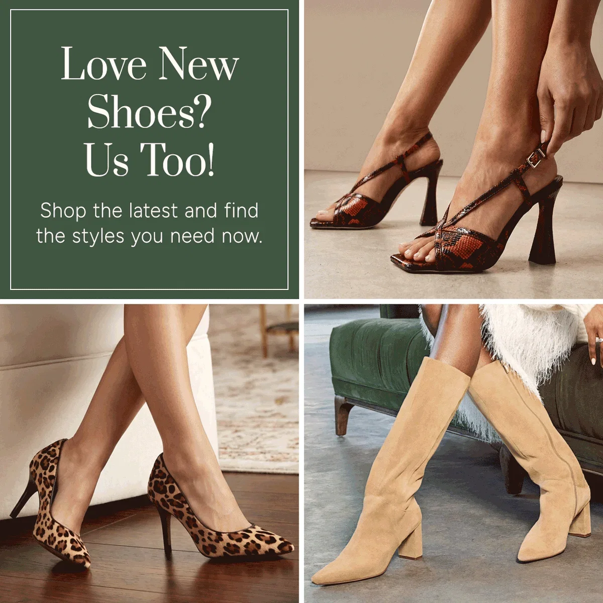 Love New Shoes? Us Too! Shop the latest and find the styles you need now.